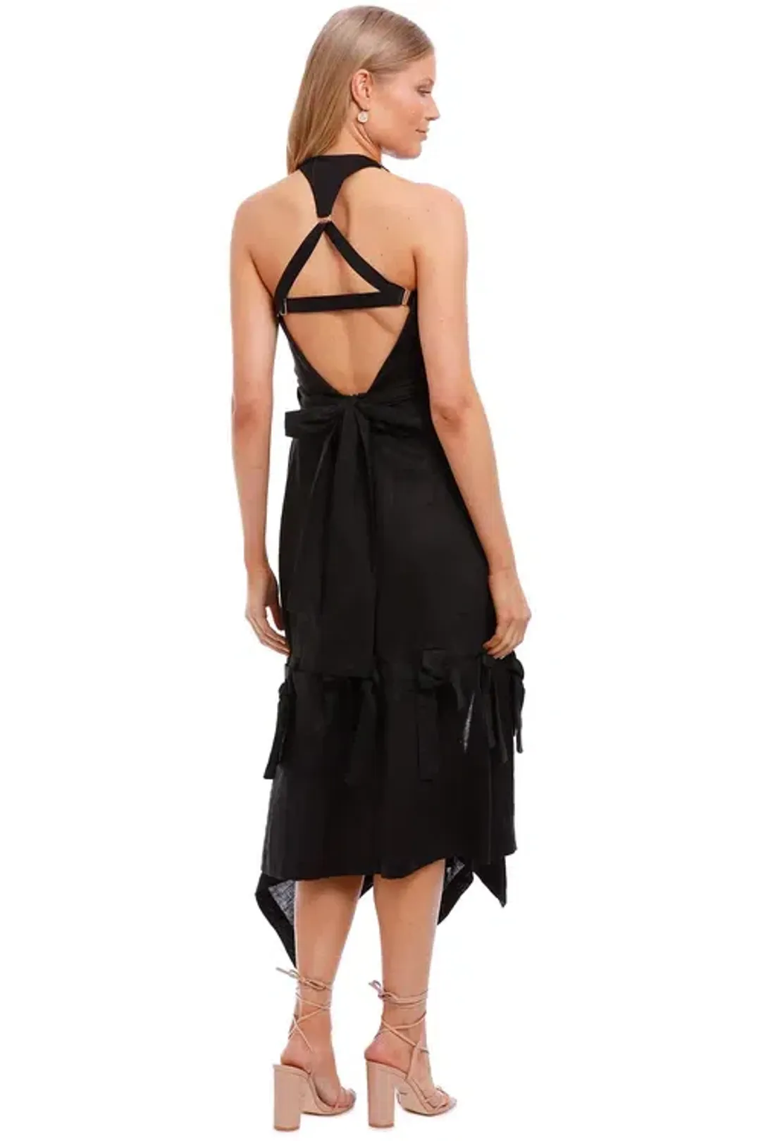 KITX Block System Tie Dress Black Size AU 8 for rent on The Volte - main image