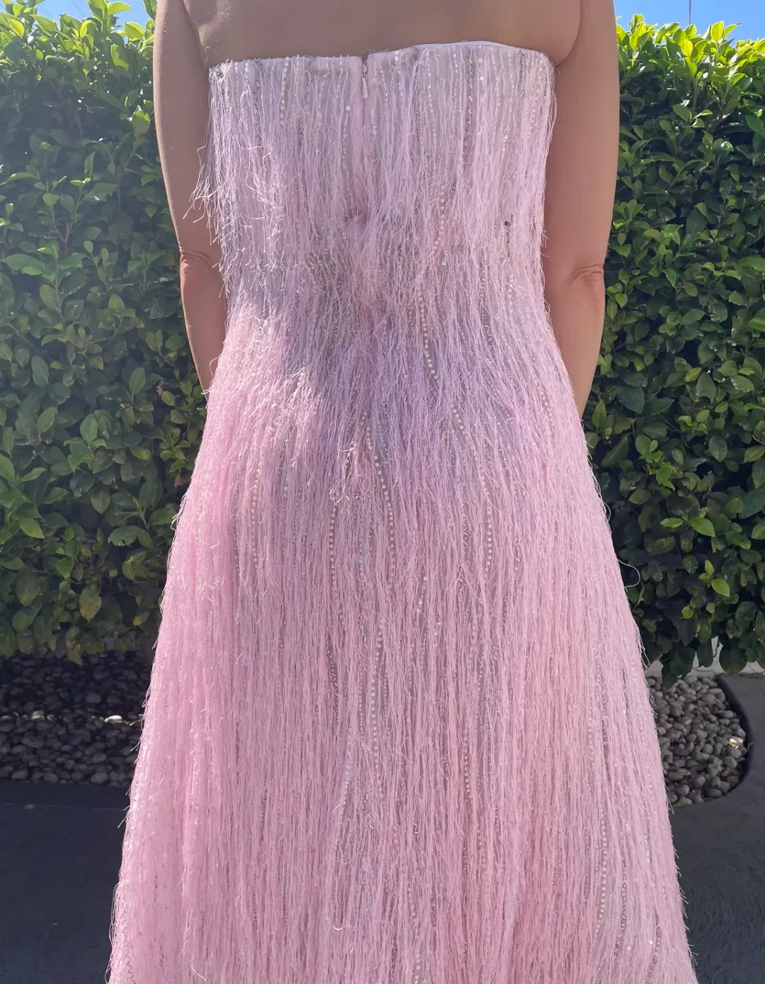 Rachel Gilbert Rollo Midi Dress Pink Size AU 12 for rent on The Volte - main image