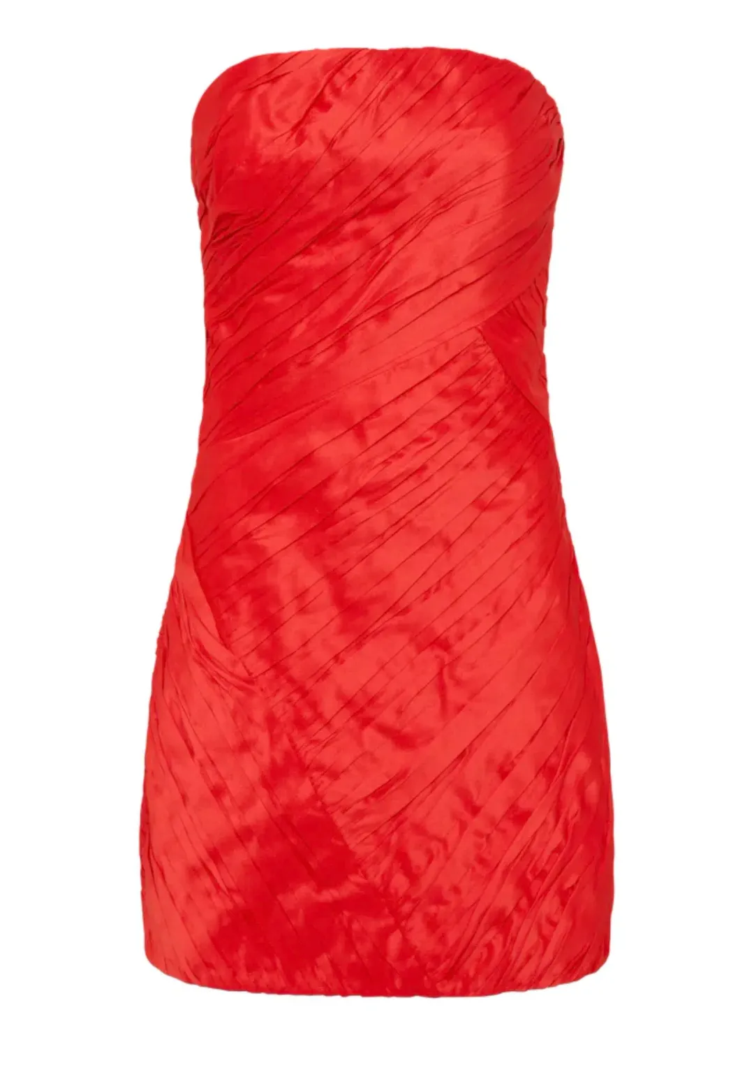 Aje Anima Ruched Mini Dress Red Size 6 for rent on The Volte - main image