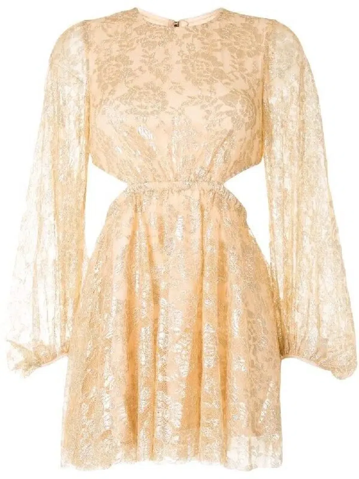 Alice McCall Magic Thinking Mini Dress Gold Size 8 - Image 4