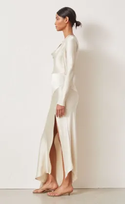 Bec & Bridge Frederic Long Sleeve Dress Oyster Size 6 for rent on The Volte - image 2