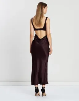 Bec & Bridge Caroline Cut Out Dress Plum Size 8 for rent on The Volte - image 4