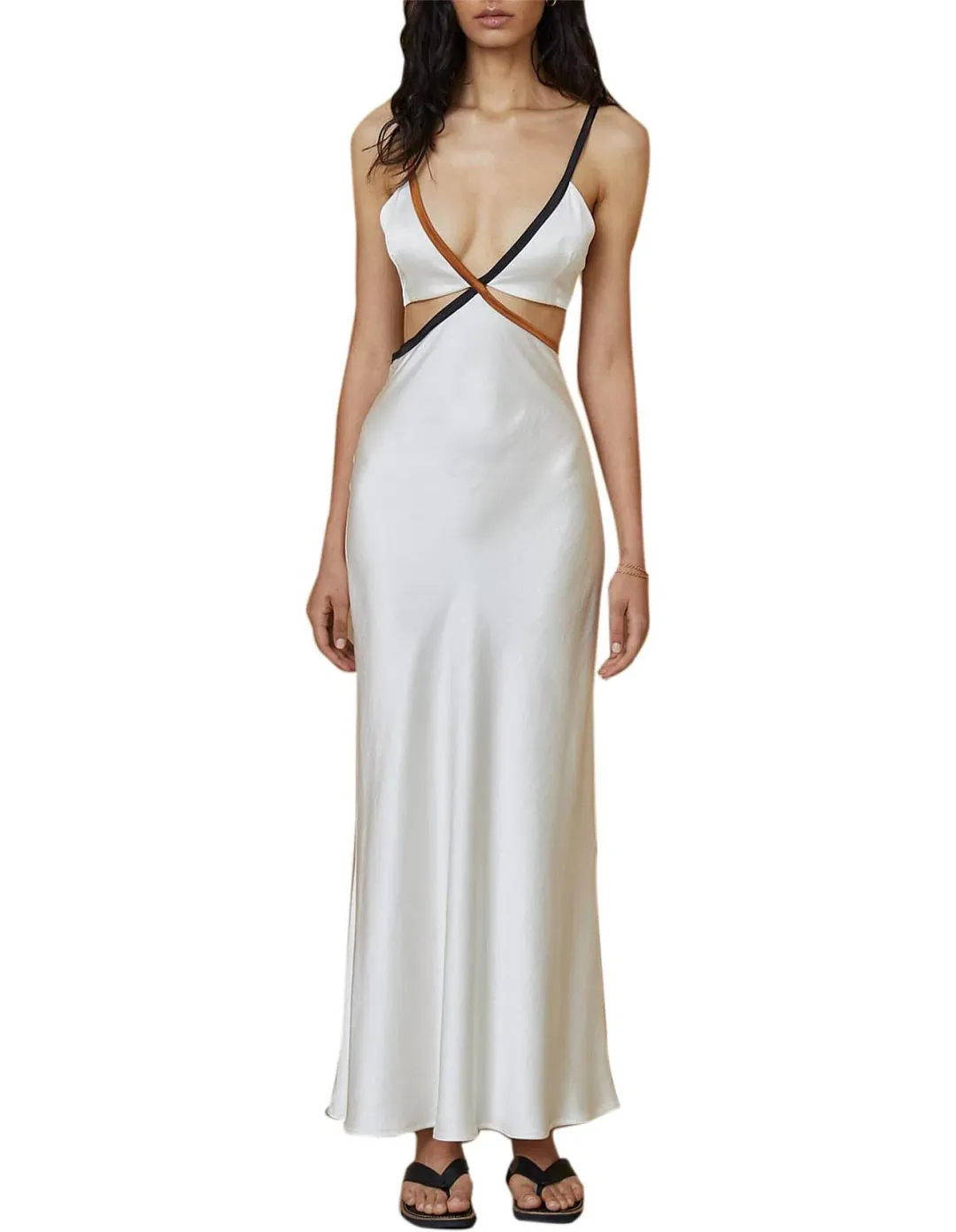 Bec & Bridge Toi Et Moi Midi Dress Ivory Size 12 for rent on The Volte - main image