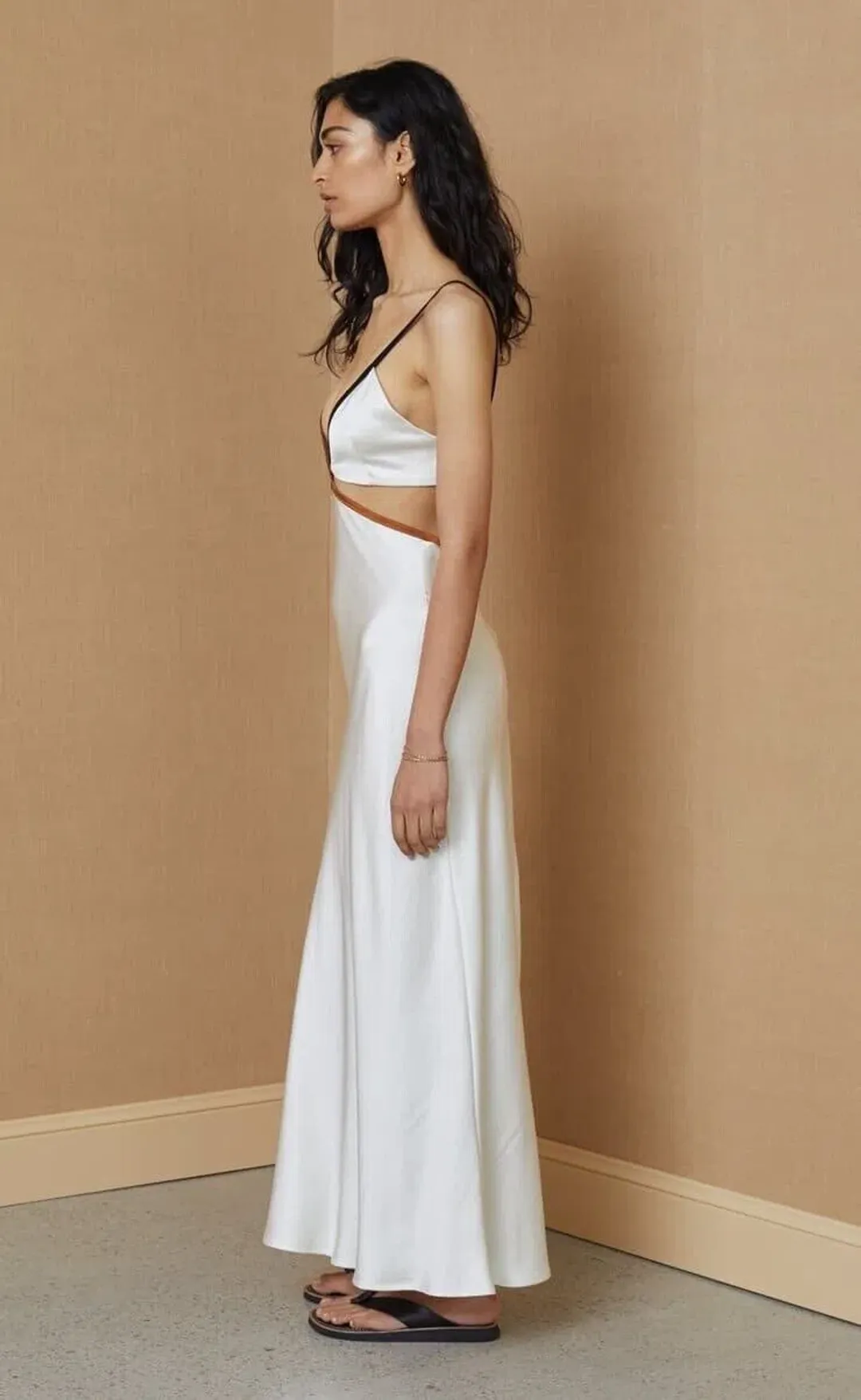 Bec & Bridge Toi Et Moi Midi Dress Ivory Size 12 for rent on The Volte - main image