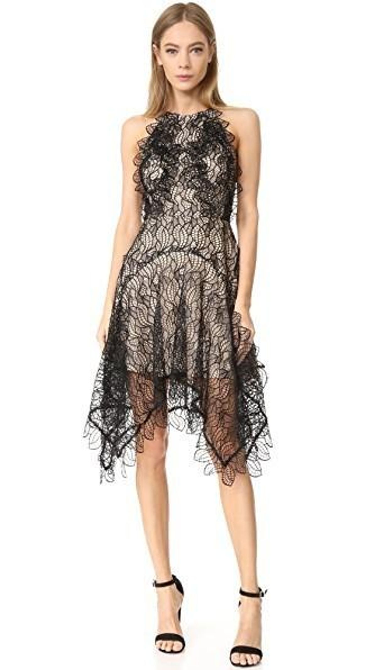 Acler Burton Lace Dress Black/Nude Size 12 - Image 1