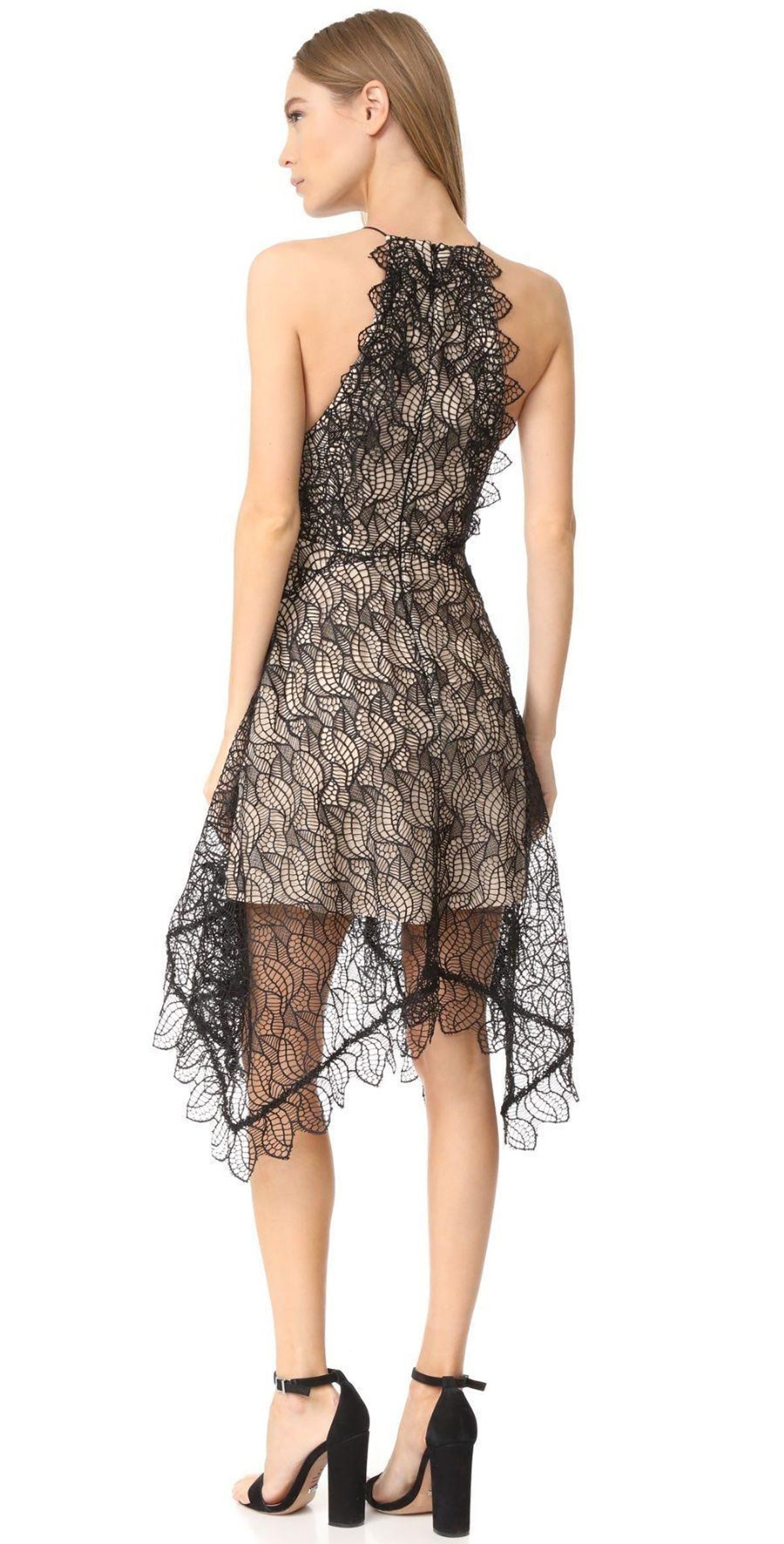 Acler Burton Lace Dress Black/Nude Size 12 - Image 2