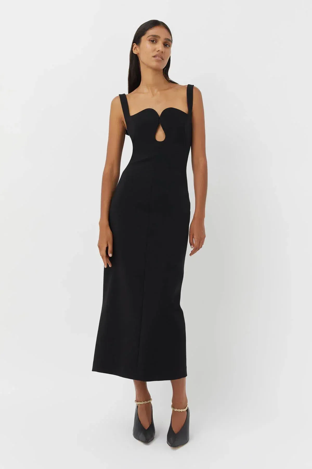 Camilla & Marc Brixton Midi Dress In Black Size 8 - Image 1