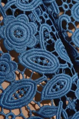 Self Portrait Azealea Dress Blue Size 14 for rent on The Volte - image 4