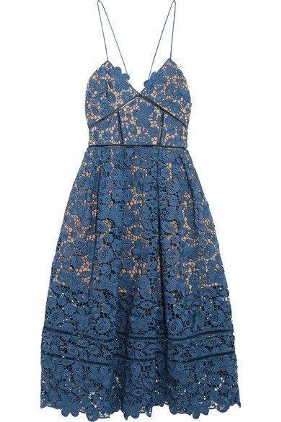 Self Portrait Azealea Dress Blue Size 14 for rent on The Volte - main image