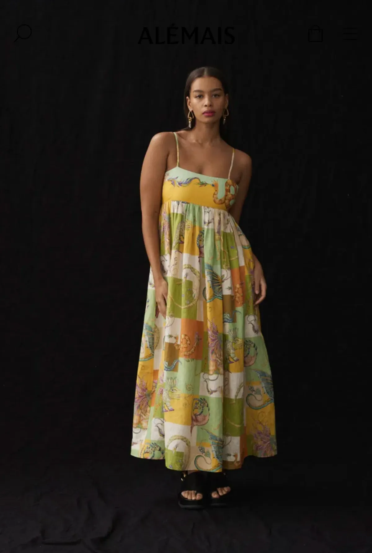 Alemais Jerome Midi Dress Multi Size 8 - Image 6