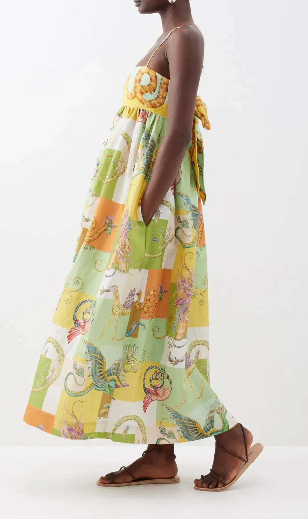 Alemais Jerome Midi Dress Multi Size 8 for rent on The Volte - main image
