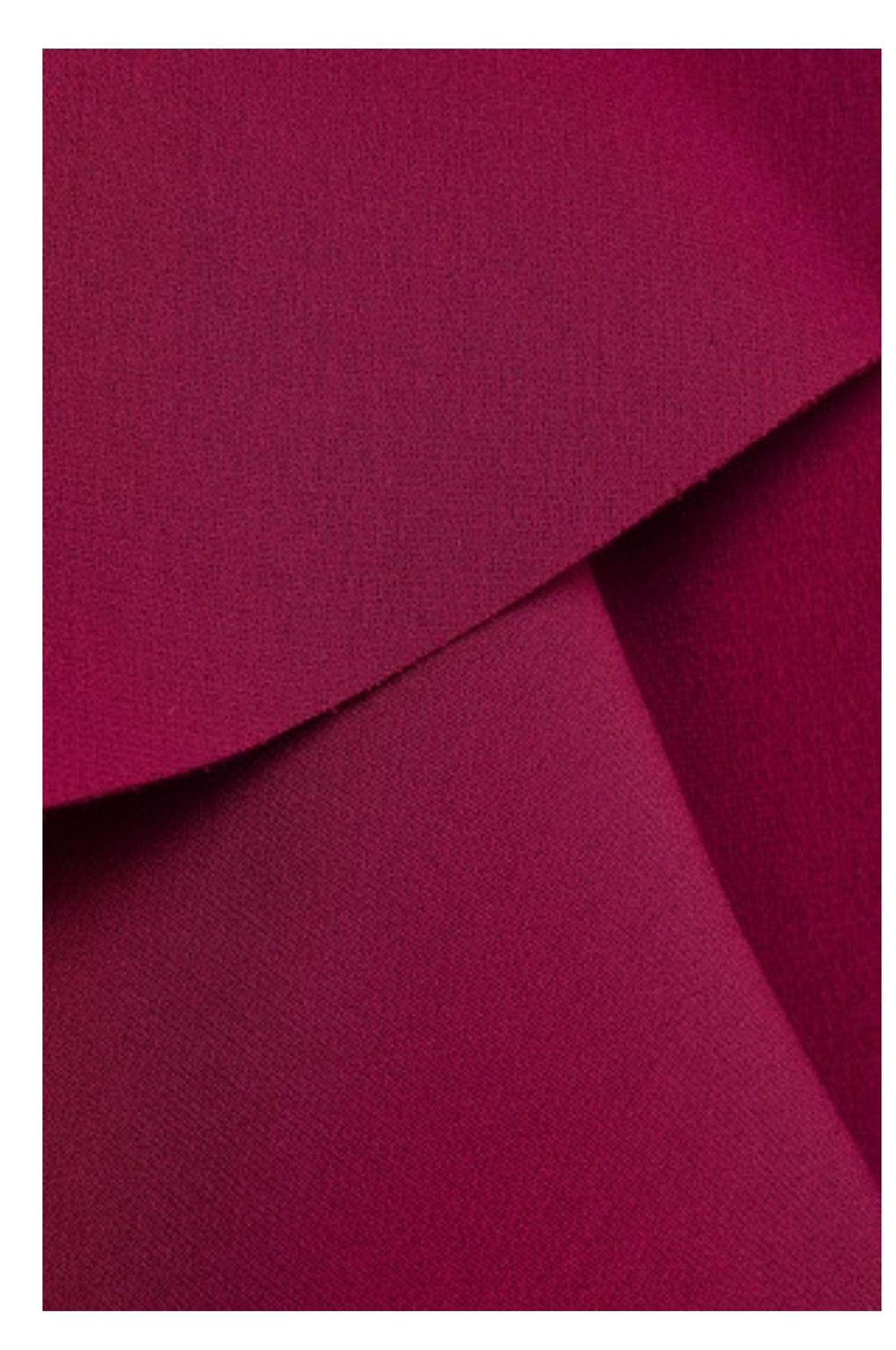 Cinq a Sept Kimberlin Ruffled Brushed Crepe Mini Dress Magenta Size 10 - Image 4