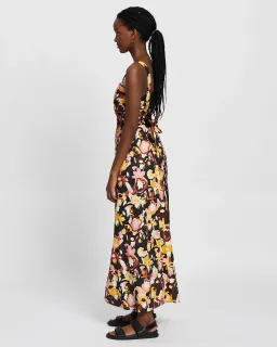 Camilla and Marc Delfino Split Skirt Midi Dress Multi Size 8 for rent on The Volte - image 4