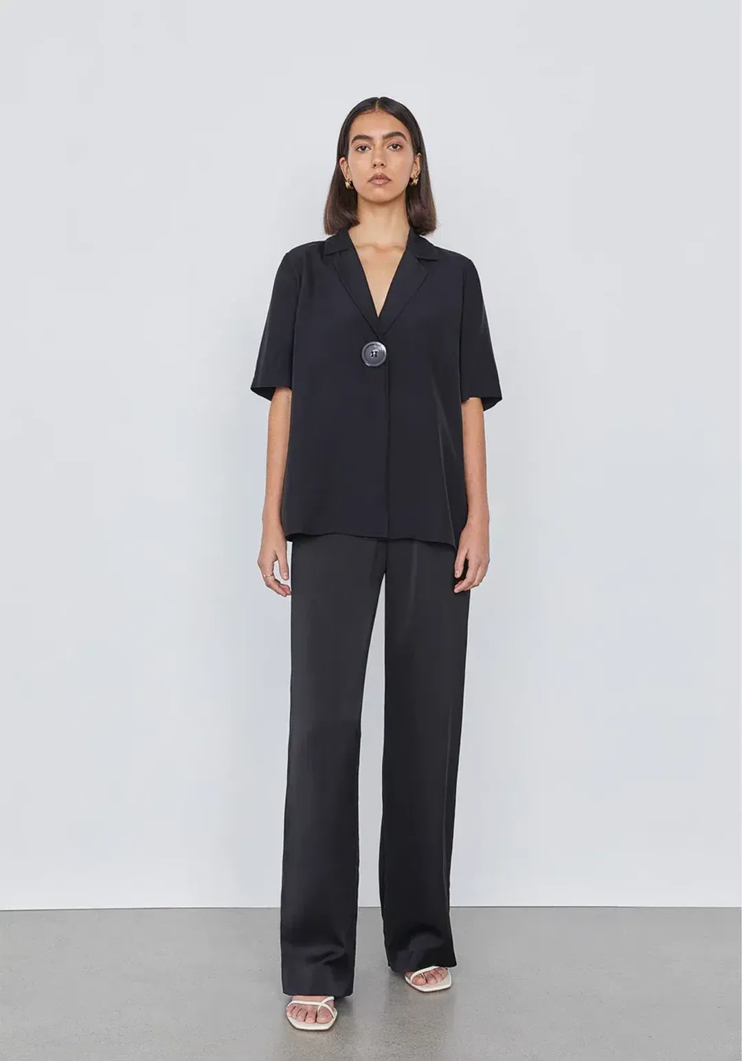Viktoria and Woods Chorus Shirt and Pilot Pants Set Black Size 0 / AU 6 for rent on The Volte - main image