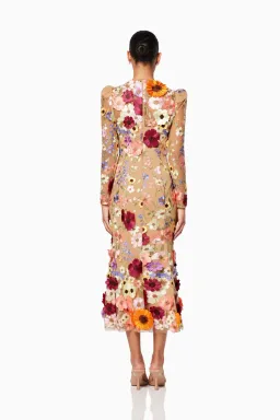 Elliatt Floral Embellished Lace Shannon Dress Floral Size AU 6 for rent on The Volte - image 2