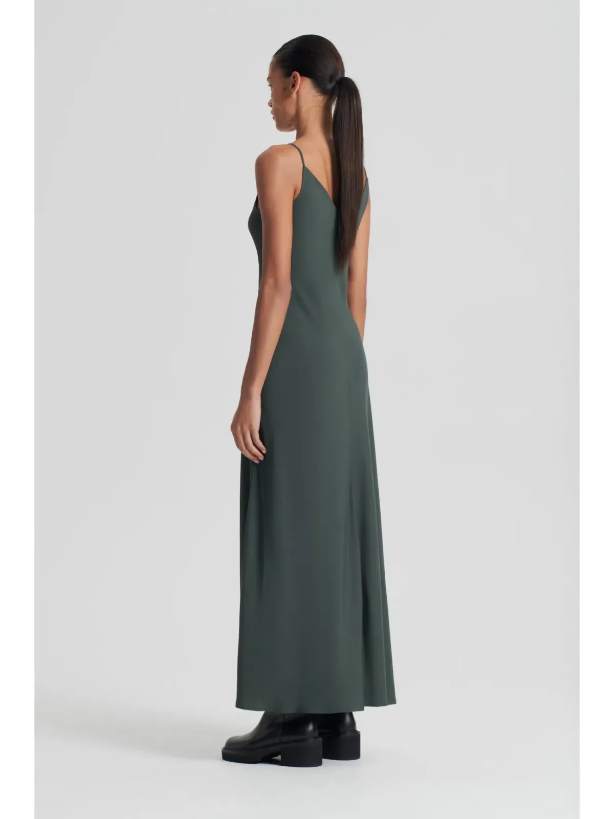 Scanlan Theodore Powdered Viscose Slip Dress in Safari Size AU 6 - Image 3