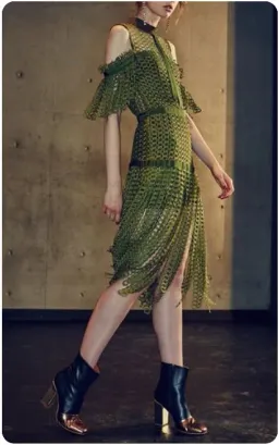 Romance Was Born Link Garden Dress in Khaki Green Size 6 for rent on The Volte - image 4