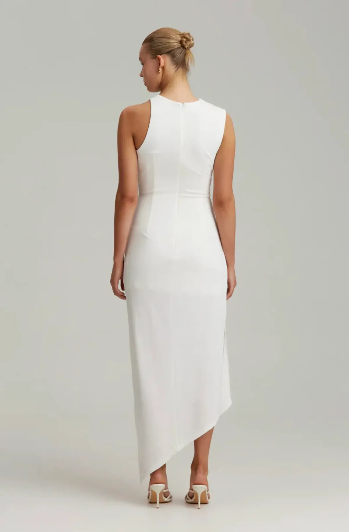 C/MEO Collective Entropy Midi Dress White Size 6 - Image 6