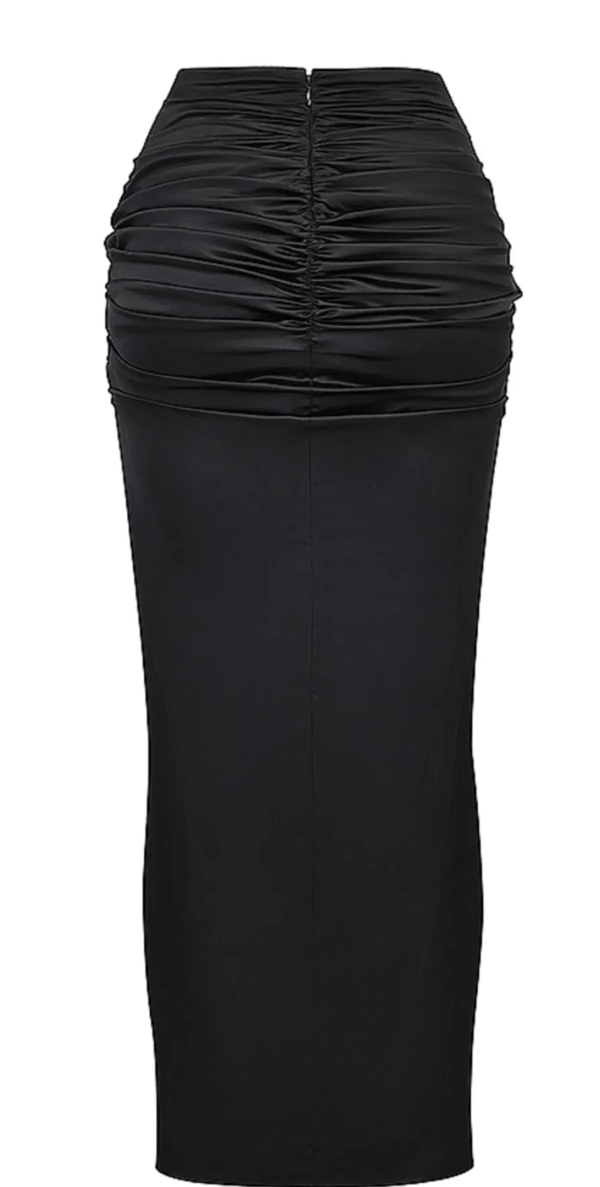 House of CB Arla Draped Silk Maxi Skirt Black Size XS/S - Image 5