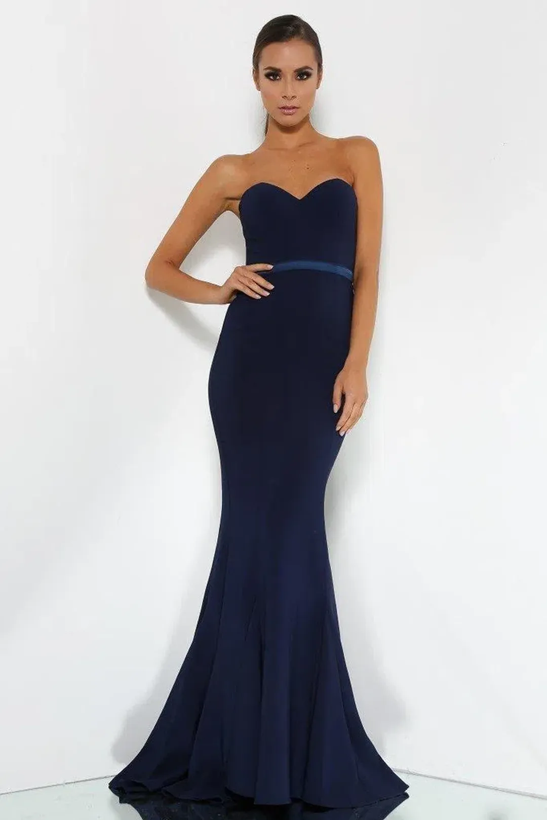 Elle Zeitoune Arianna Ball Dress Blue Size AU 6 for rent on The Volte - main image