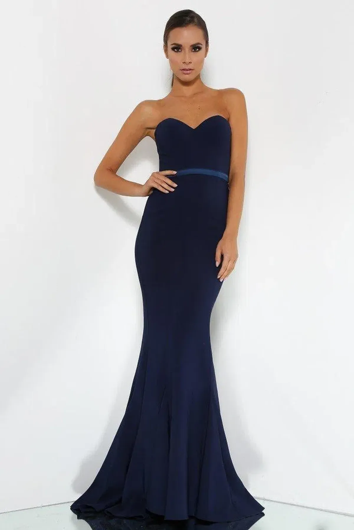 Elle Zeitoune Arianna Ball Dress Blue Size AU 6 for rent on The Volte - main image