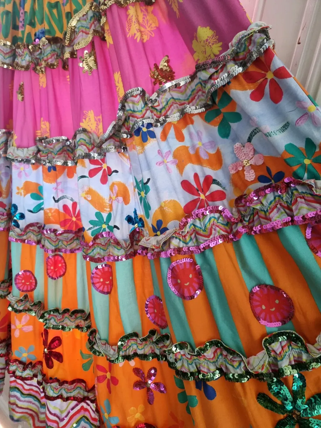 Bonita Limited Edition Sequins MAXI SKIRT Size 10 for rent on The Volte - main image