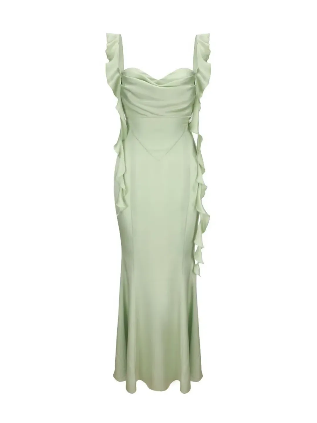 Nana Jacqueline The Caroline Dress Green Size 8 for rent on The Volte - main image