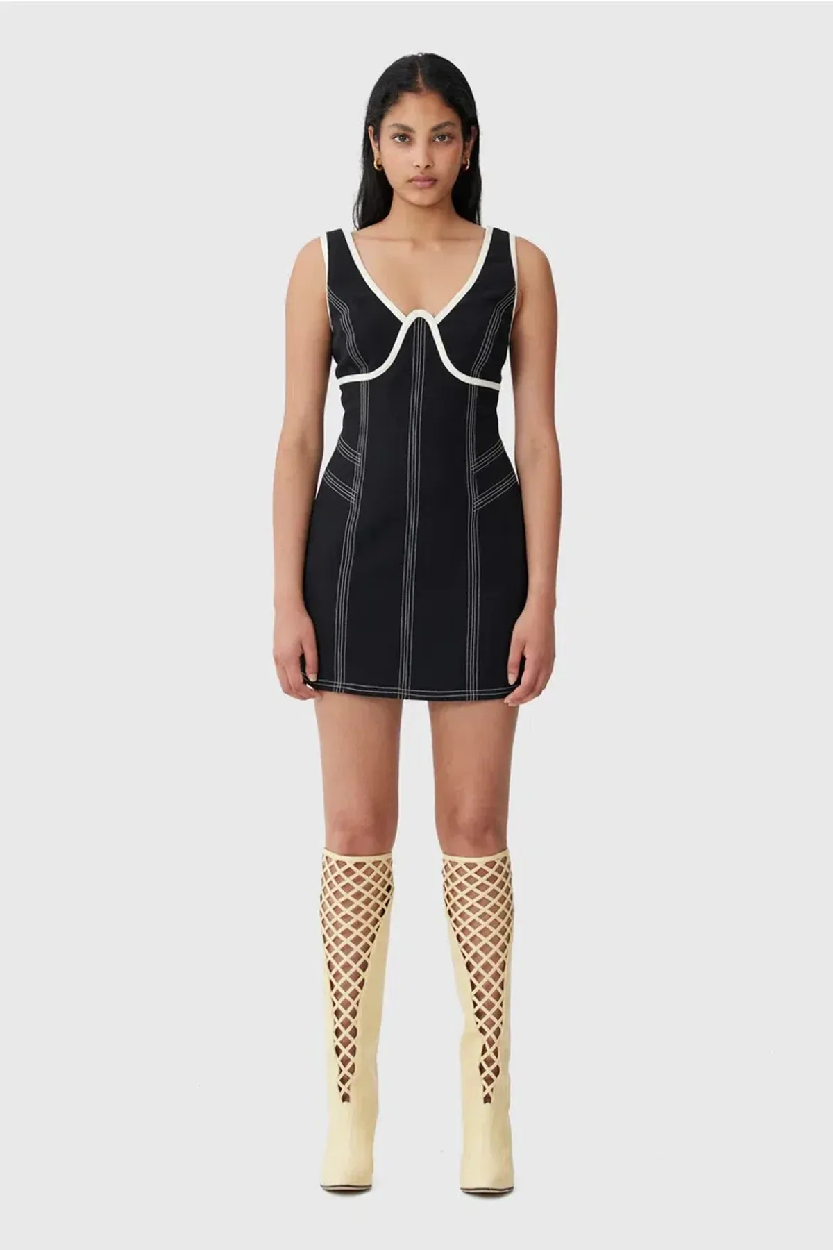 C/MEO Collective Still Here Mini Dress Black Size XS / AU 6 - Image 1