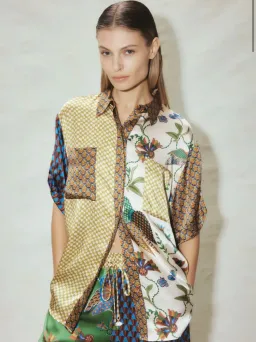 Alemais Birdie Shirt And Pant Set Multi Size AU 8 for rent on The Volte - image 2