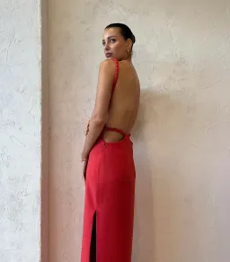 Sir The Label Spoerri Backless Gown Red Size 1/Au 8 for rent on The Volte - image 2