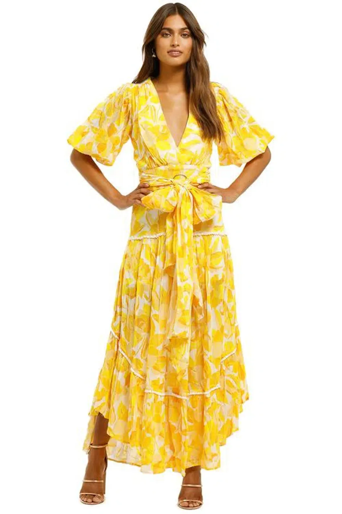 Significant Other Isla Dress Golden Floral Size 10 - Image 1