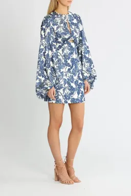 Significant Other Holly Mini Dress Blue Print Size 10 for rent on The Volte - image 2