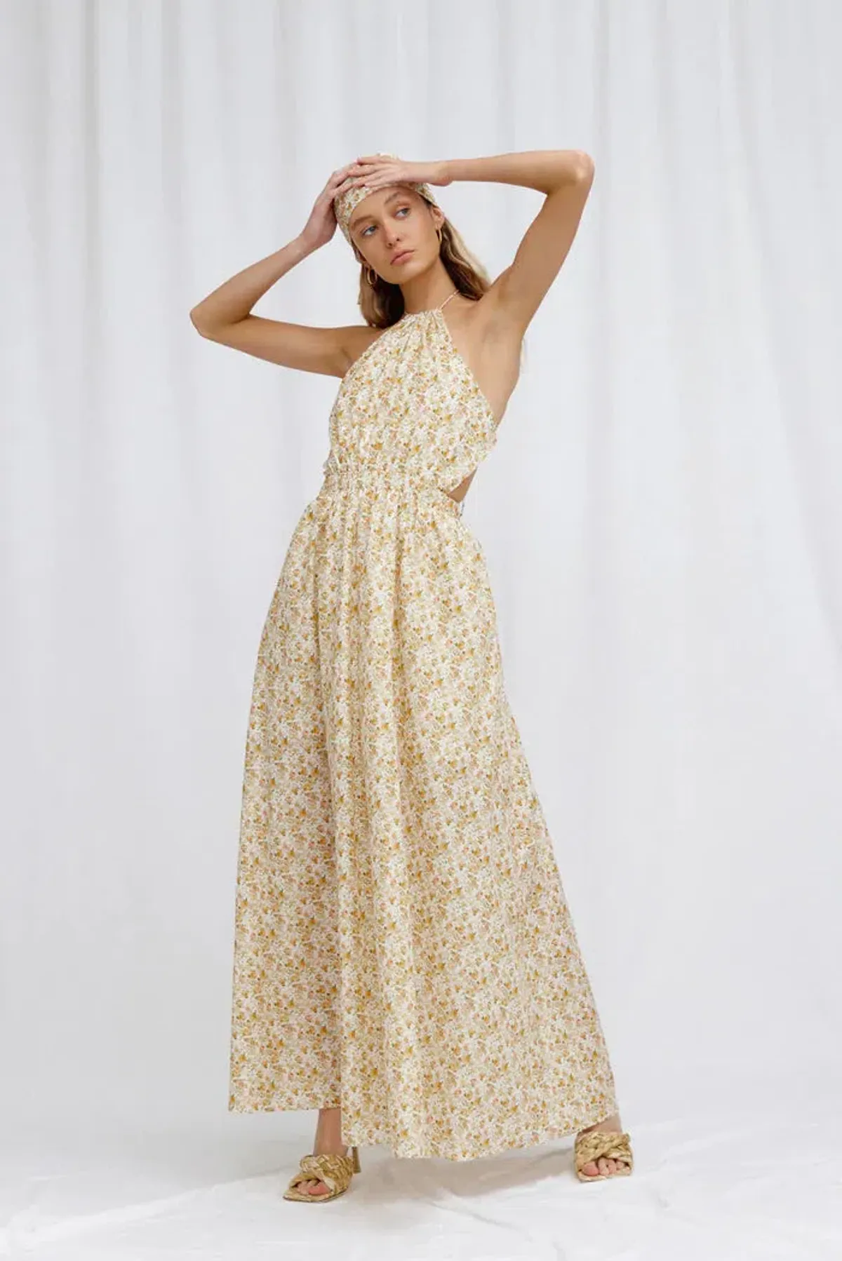 Significant Other Cara Dress Floral Print Yellow Size 10 - Image 2