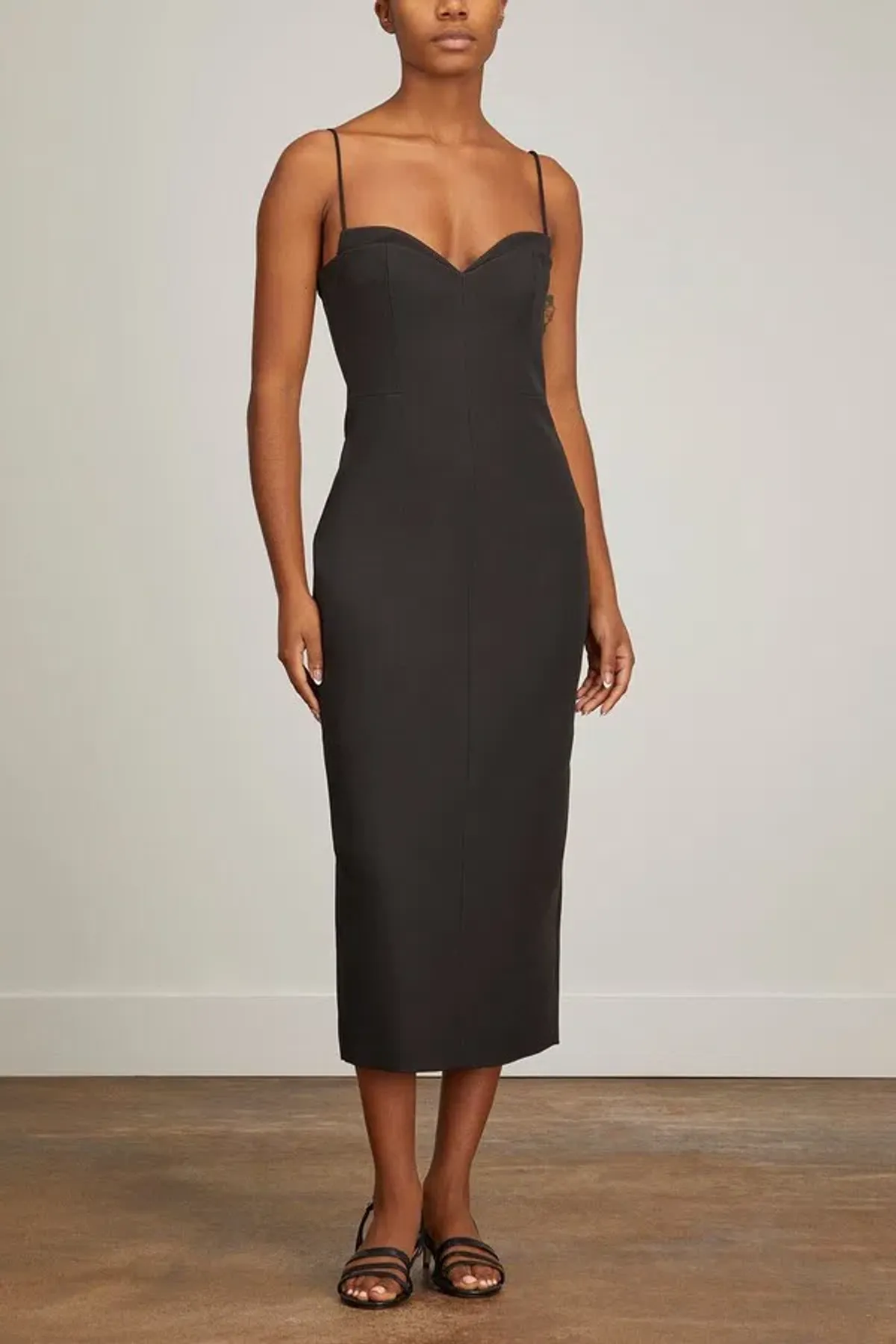 Rachel Gilbert The Bodie Midi Dress Black Size 8 - Image 1