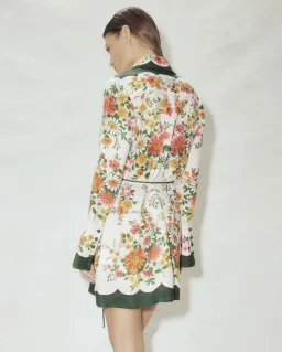 Alemais Elisabetta Mini Dress Green/Floral Size 10 for rent on The Volte - image 2