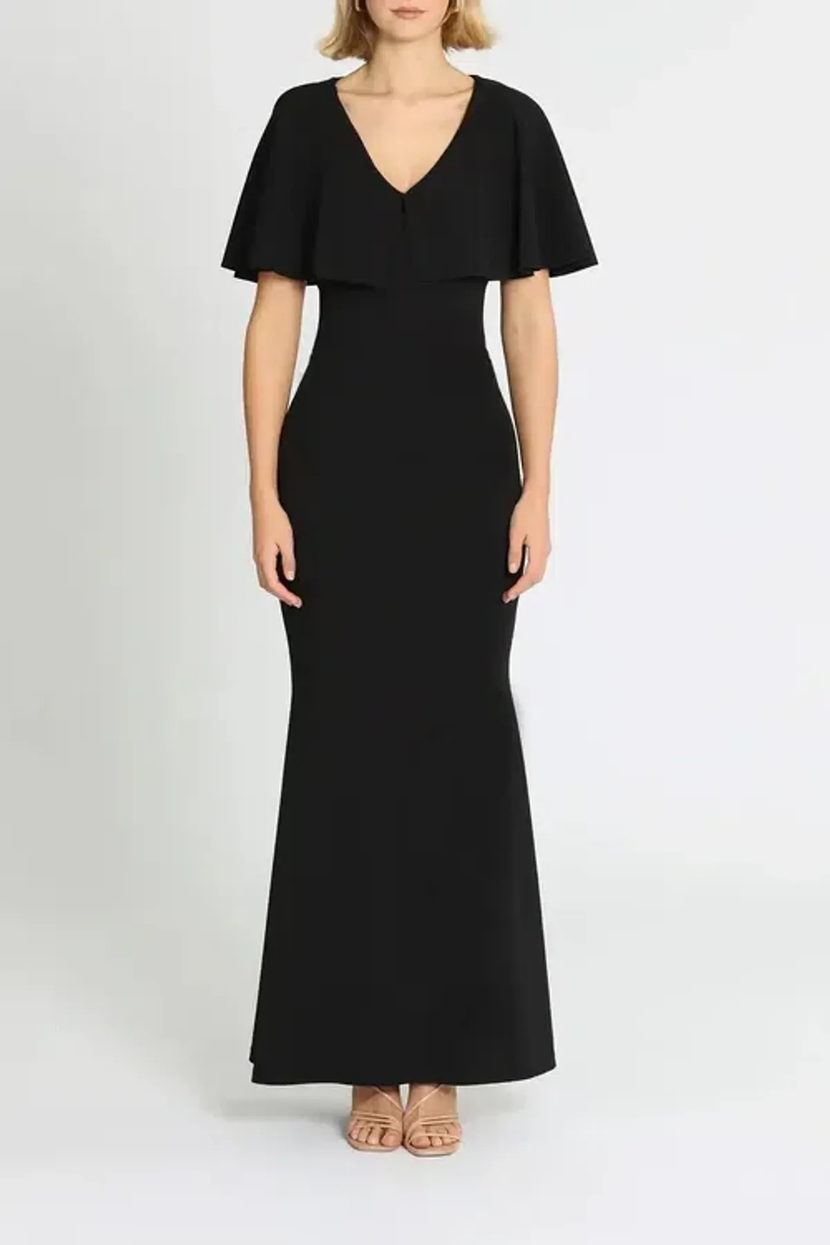 Pasduchas Mrs Carter Gown Black Black Size 10 - Image 1