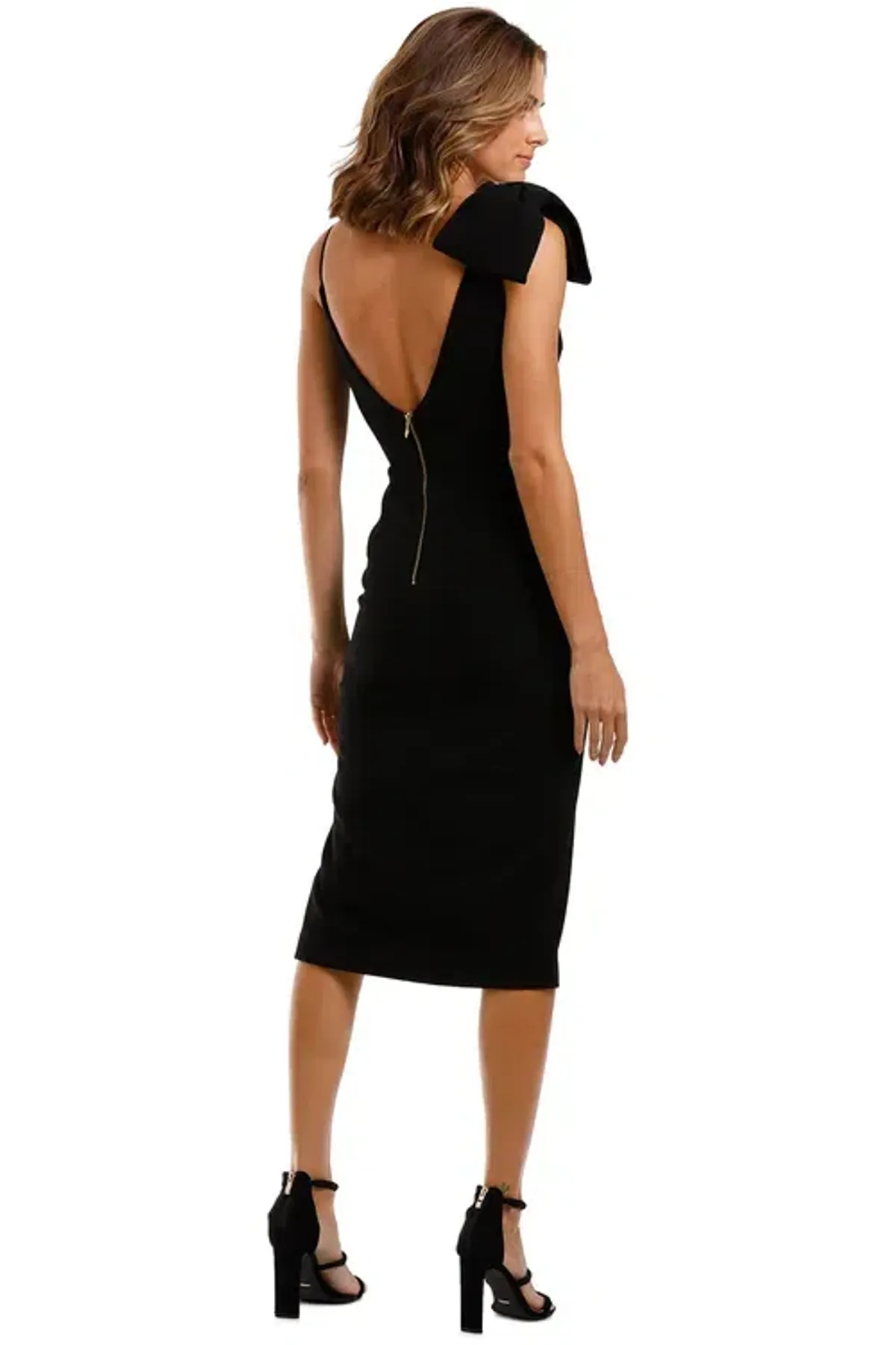 Rebecca Vallance Love Bow Dress Black Black Size 12 - Image 3