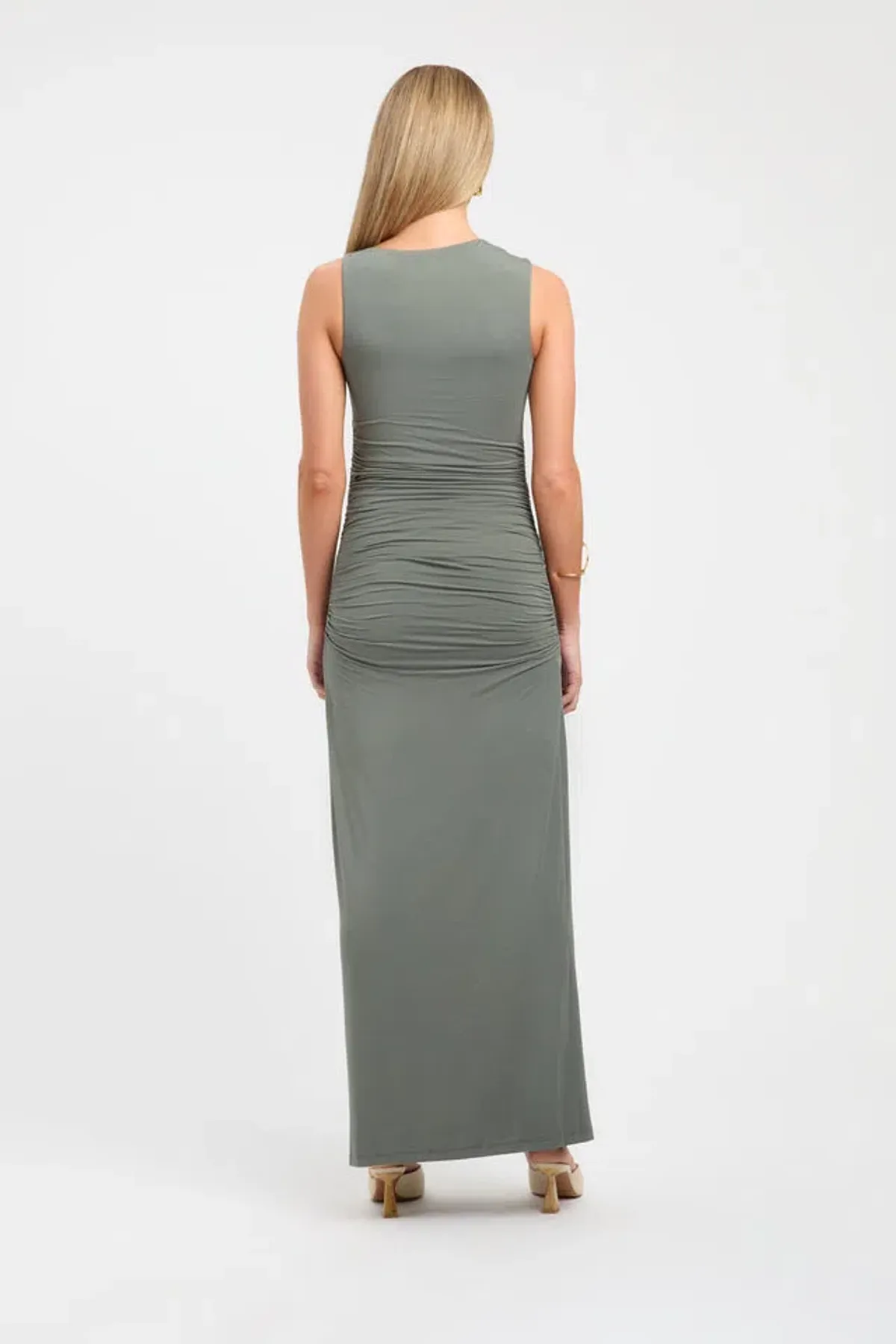 Kookai Alannah Maxi Dress Agave Green Size 6 - Image 2