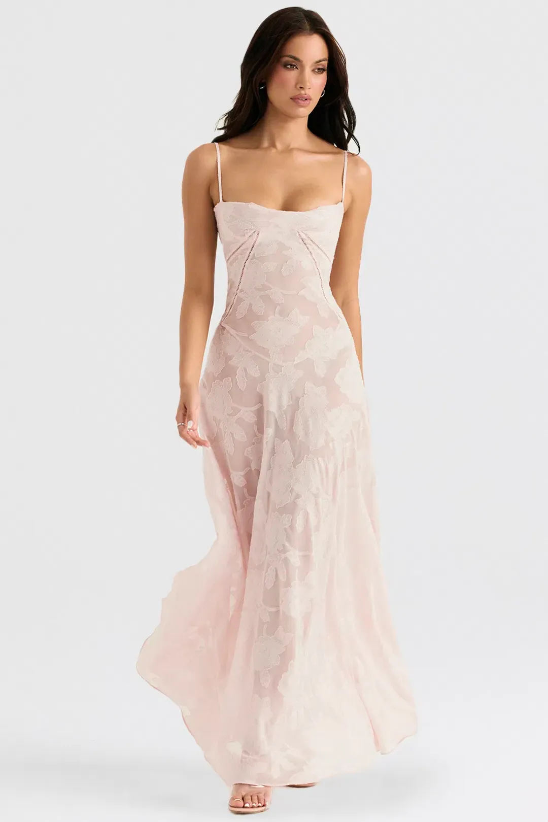 House of CB Seren Dress Pink Size 8 for rent on The Volte - main image