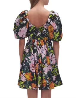 Aje Gabrielle Plunge Mini Dress Midnight Floral Size 8 for rent on The Volte - image 4