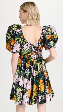 Aje Gabrielle Plunge Mini Dress Midnight Floral Size 8 for rent on The Volte - image 5