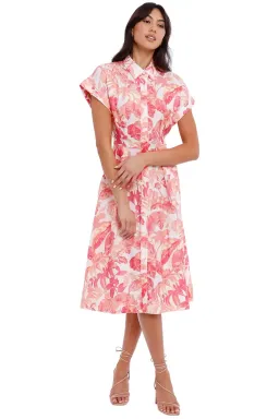 Rebecca Vallance Tropicale Midi Dress Multi Print Size 12 for rent on The Volte - image 1