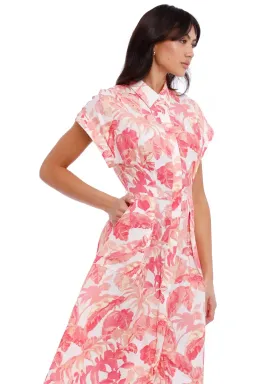 Rebecca Vallance Tropicale Midi Dress Multi Print Size 12 for rent on The Volte - image 4