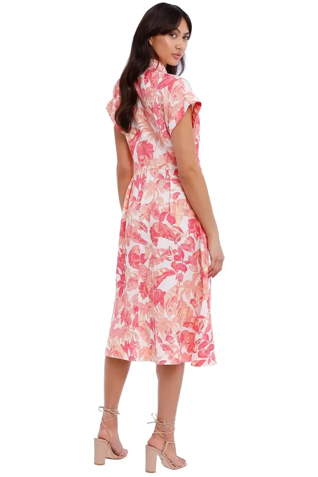 Rebecca Vallance Tropicale Midi Dress Multi Print Size 12 for rent on The Volte - main image