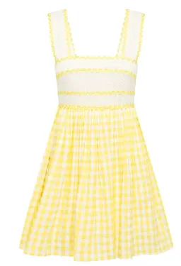 Alice Mccal Mango Wild Angels Mini Dress Yellow Size 12 for rent on The Volte - image 4