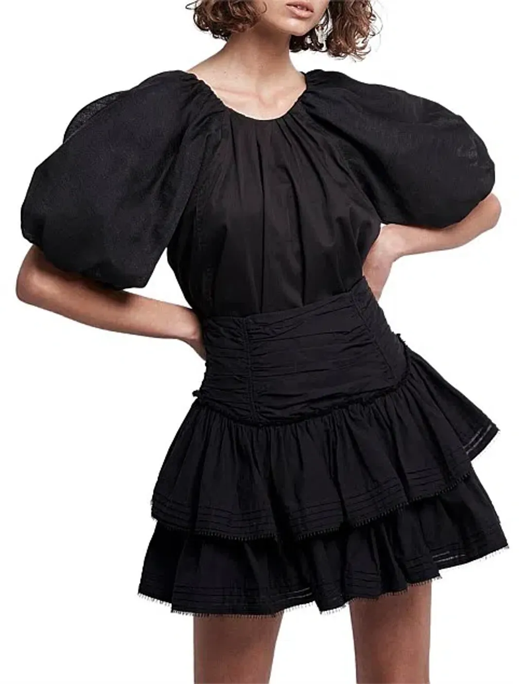 Aje Aria Skirt In Black Size AU 8 for rent on The Volte - main image