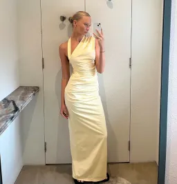Sir the Label Giacomo Gathered Gown Butter Size 8 for rent on The Volte - image 4