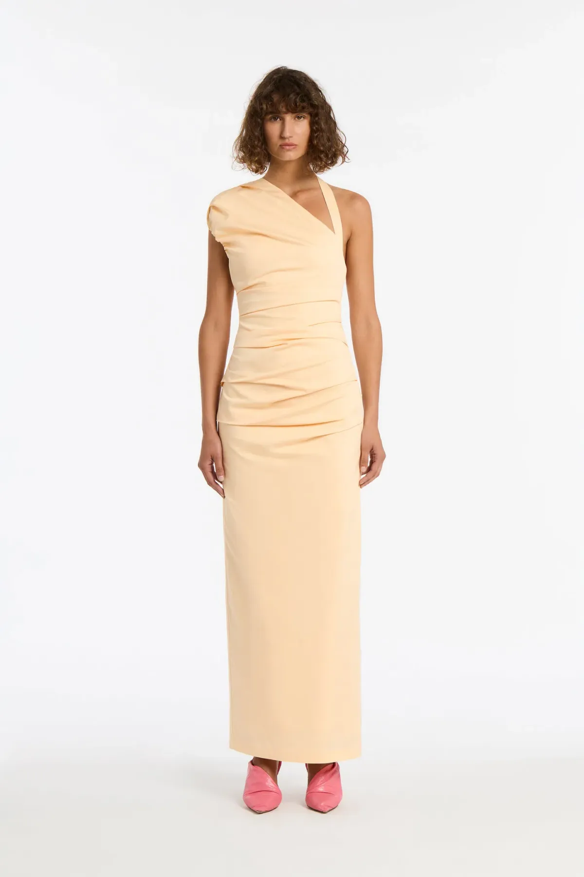 Sir the Label Giacomo Gathered Gown Butter Size 8 - Image 1