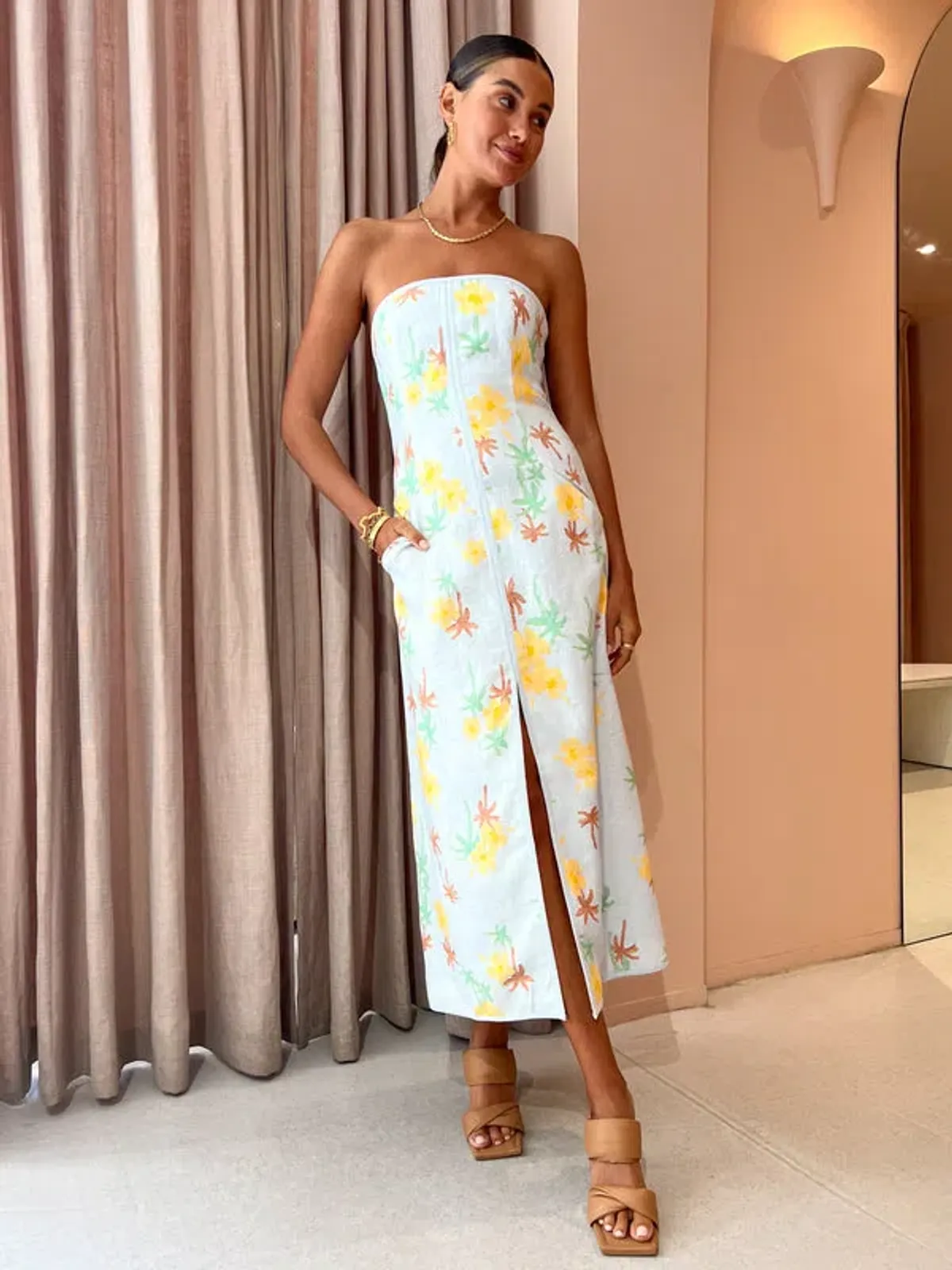 Roame Amulet Dress in Palmero Size 0 / AU 6 for rent on The Volte - main image