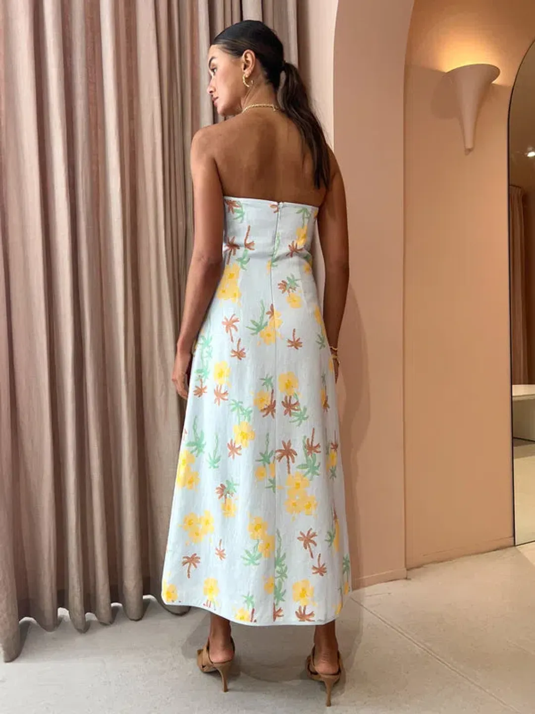 Roame Amulet Dress in Palmero Size 0 / AU 6 for rent on The Volte - main image